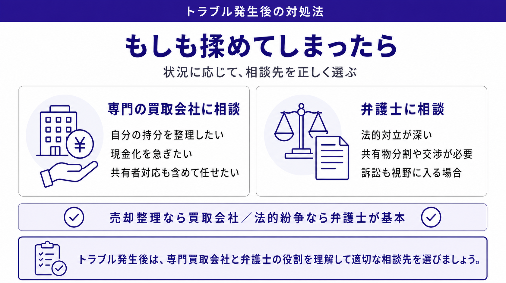 もしも揉めてしまったら