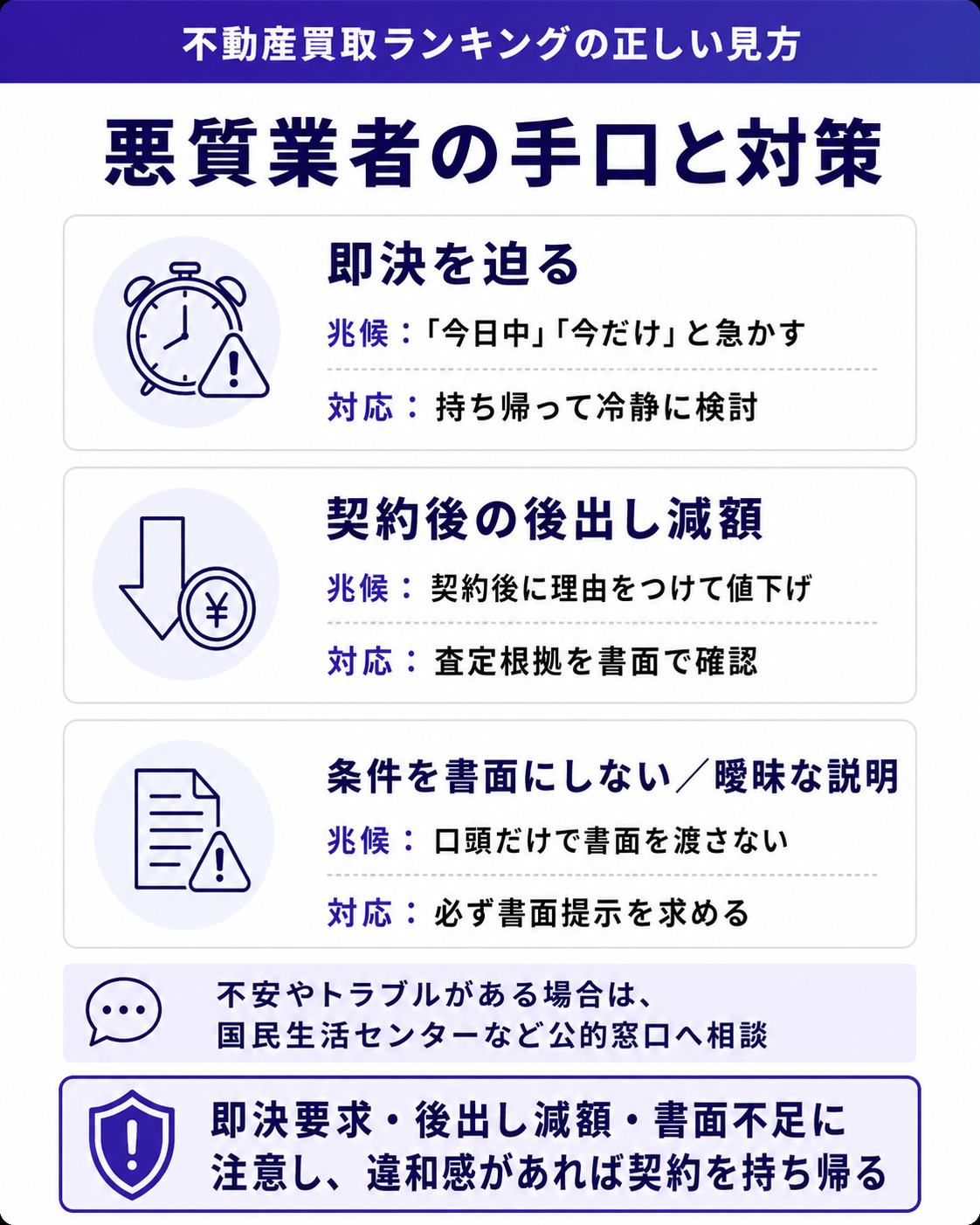 悪質業者の手口と対策