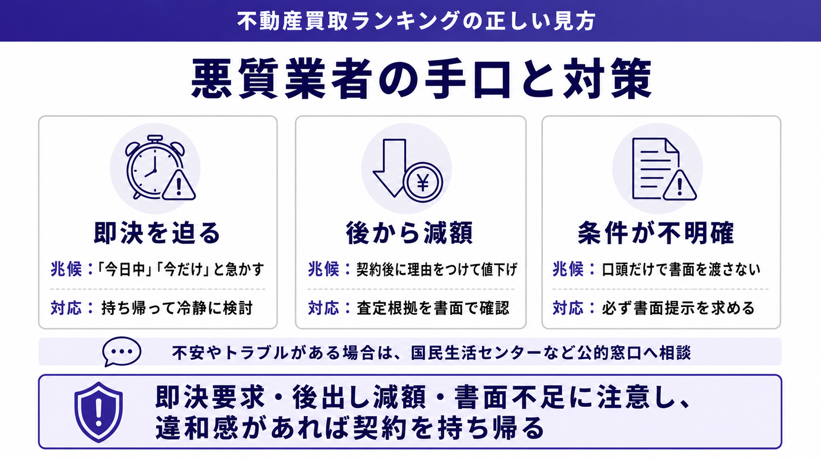 悪質業者の手口と対策