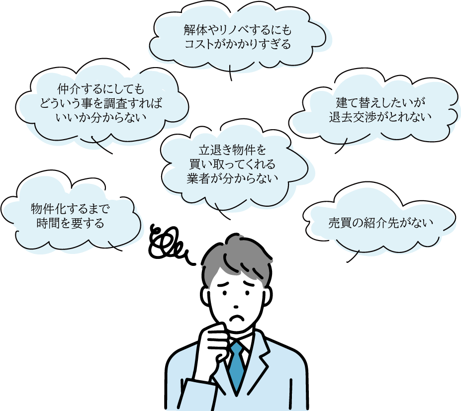 悩みを抱えている人たち